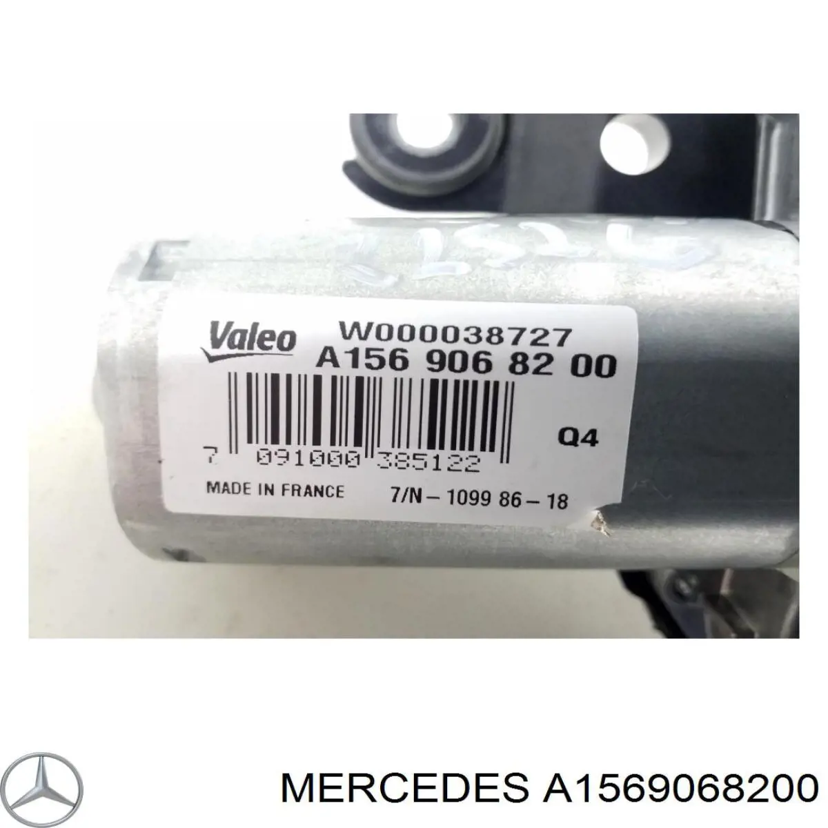 Comprar A1569068200 Mercedes Motor limpiaparabrisas, trasera