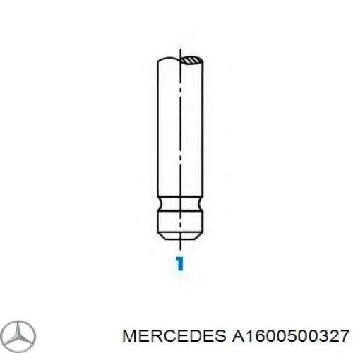 A1600500327 Mercedes válvula de escape