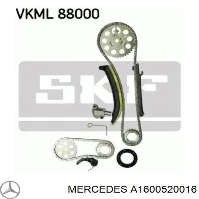 A1600520016 Mercedes zapata cadena de distribuicion