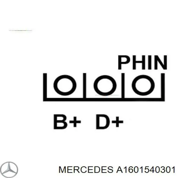 A1601540301 Mercedes alternador