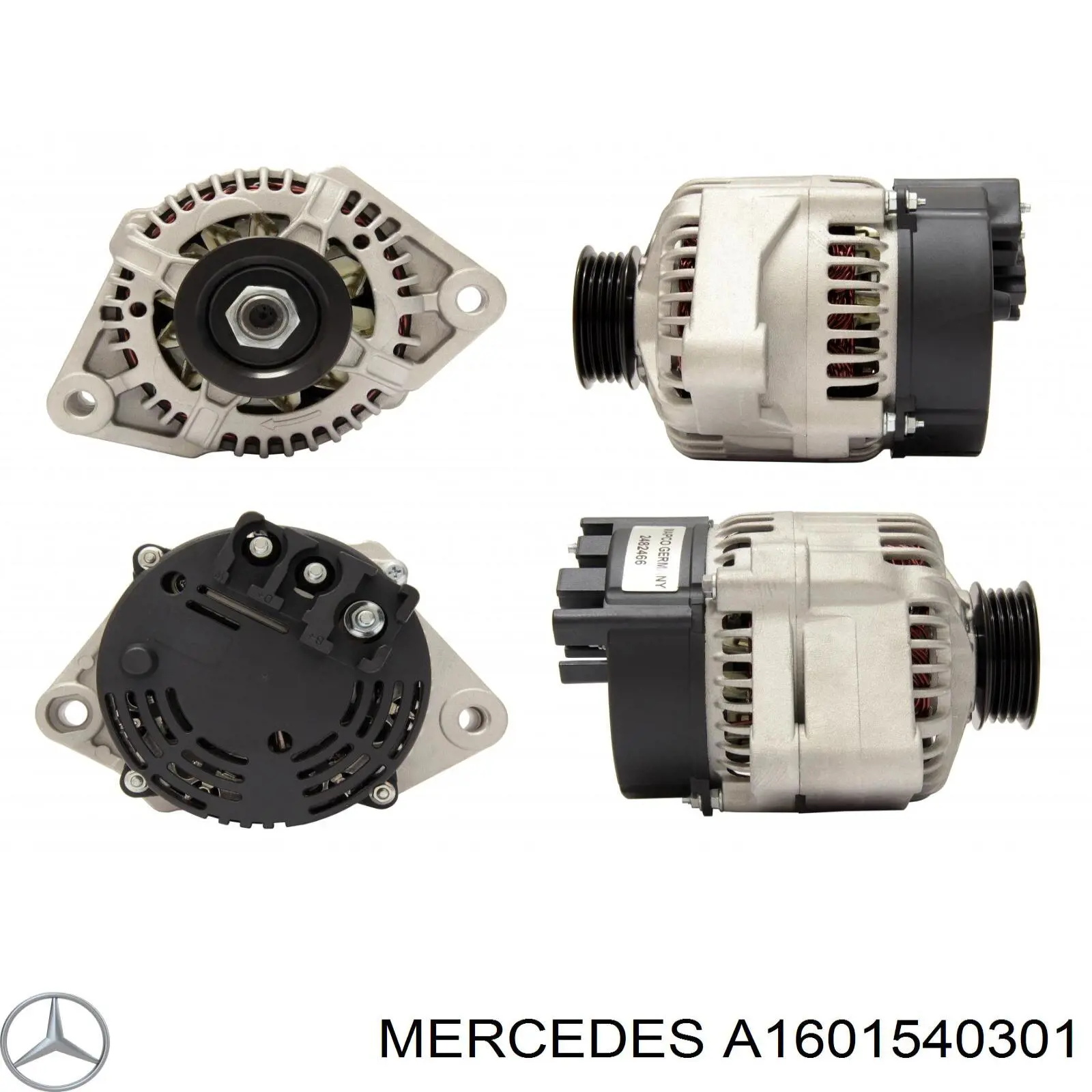 Alternador del motor Mercedes A1601540301 precio, desde 76,96 EUR