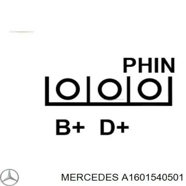 A1601540501 Mercedes alternador