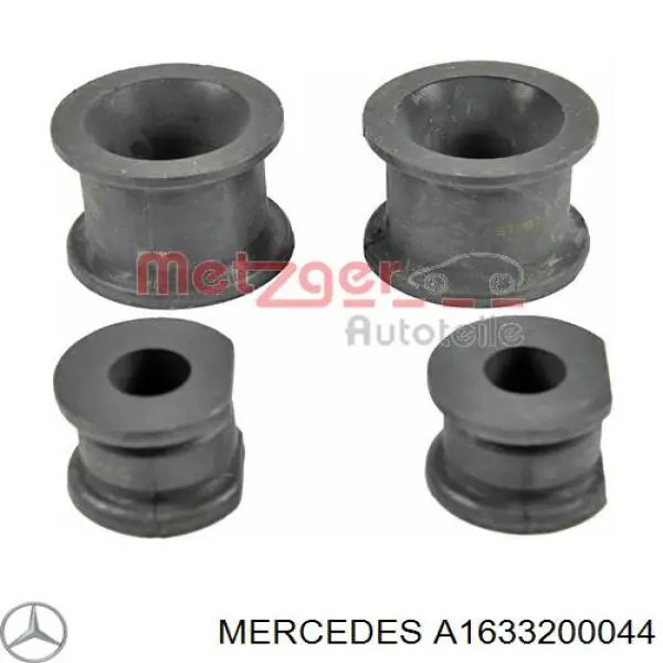 A1633200044 Mercedes soporte de estabilizador delantero, juego