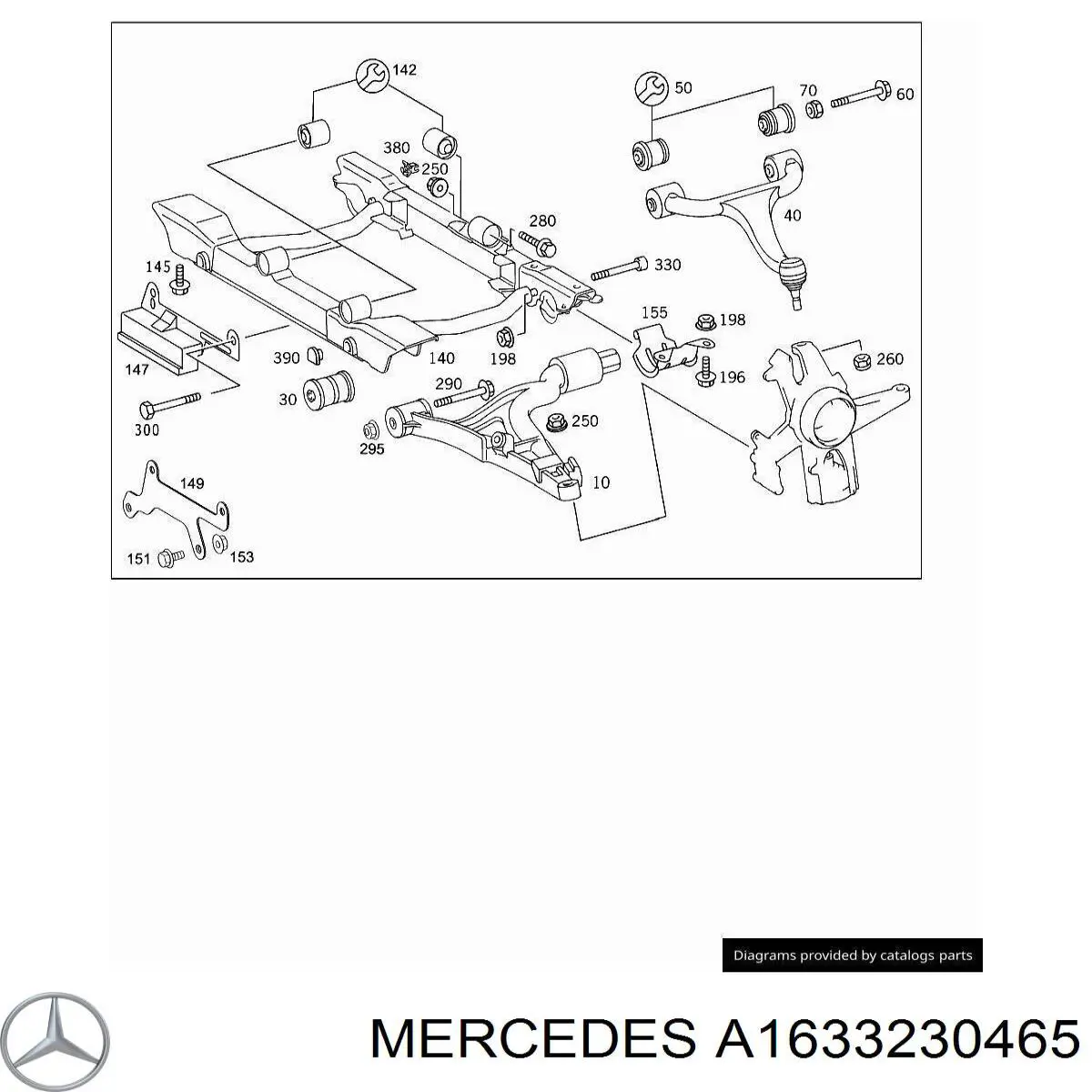 A1633230465 Mercedes estabilizador delantero