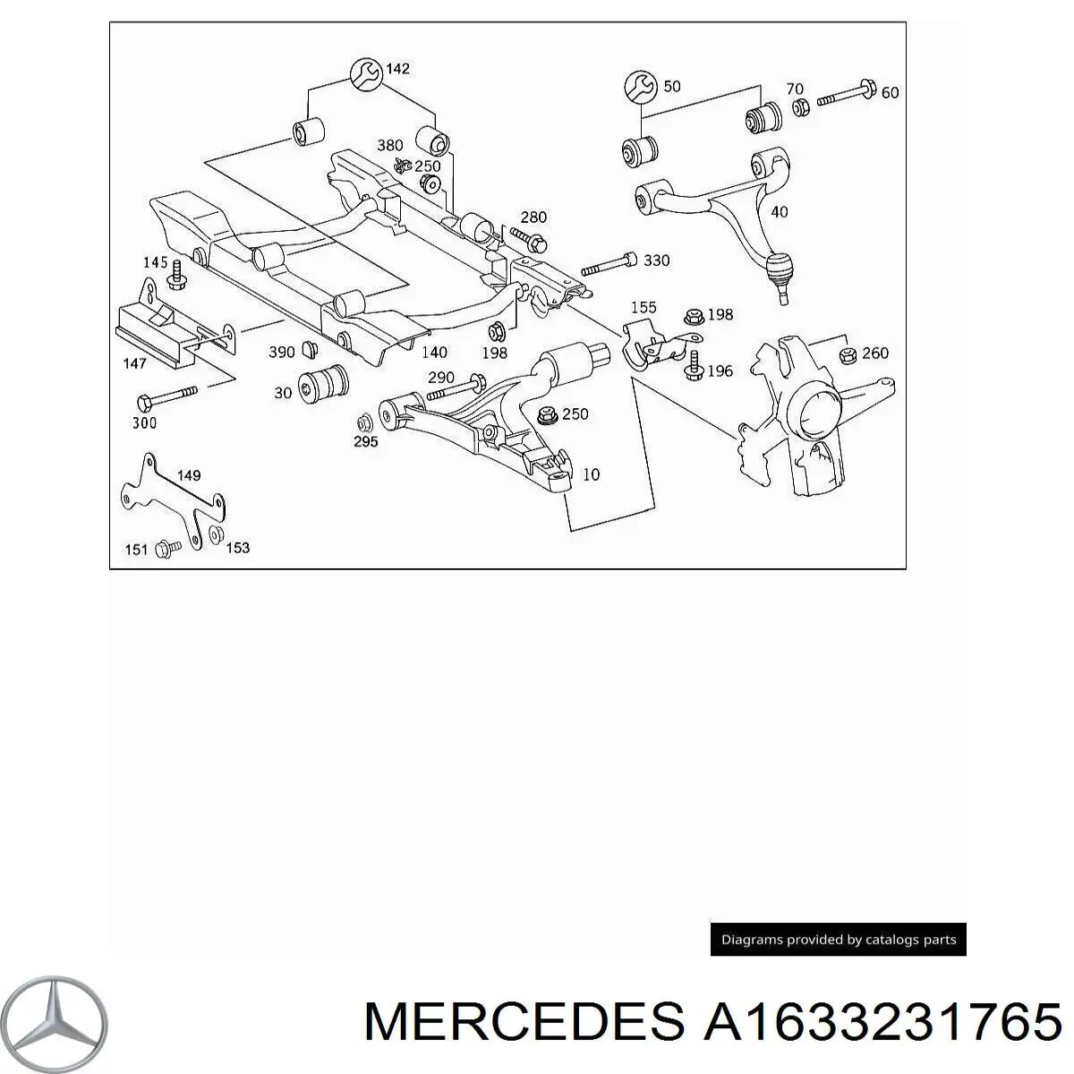 Estabilizador delantero Mercedes A1633231765 precio, desde 63,89 EUR