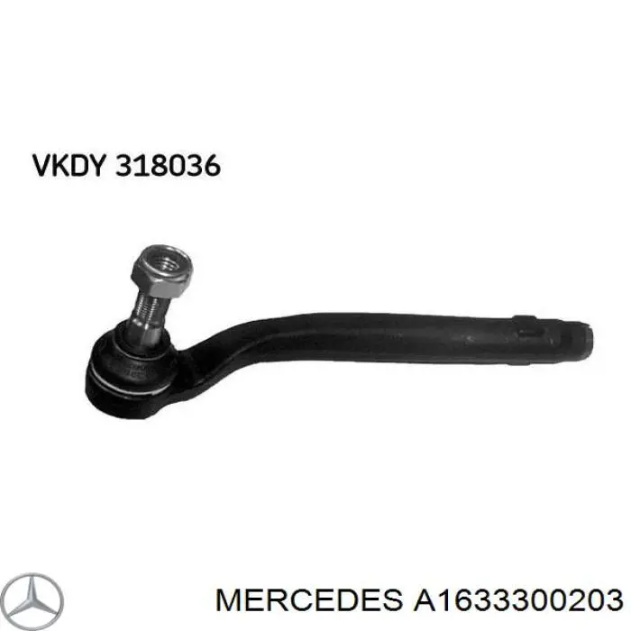 A1633300203 Mercedes rótula barra de acoplamiento exterior