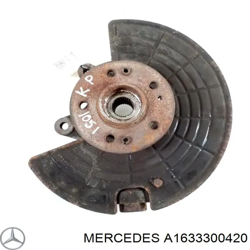 A1633300420 Mercedes muñón del eje, suspensión de rueda, delantero izquierdo