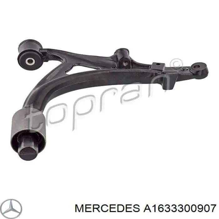 A1633300907 Mercedes barra oscilante, suspensión de ruedas delantera, inferior derecha