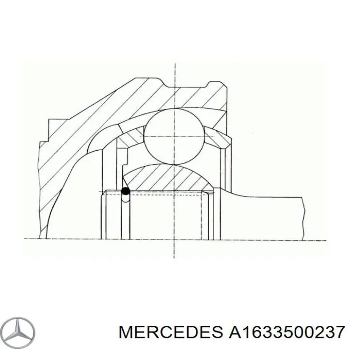 Fuelle exterior del eje de transmisión trasero Mercedes A1633500237 precio, desde 30,13 EUR