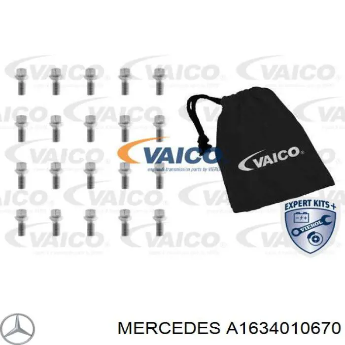 Comprar A1634010670 Mercedes Tornillos de rueda