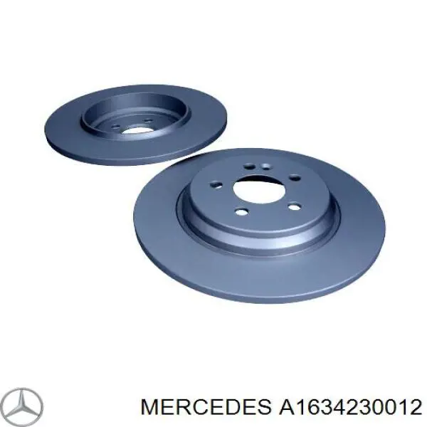Disco de freno trasero Mercedes A1634230012 precio, desde 49,27 EUR