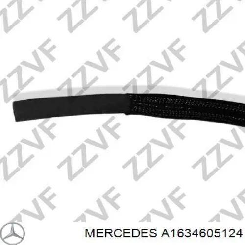 Manguera de baja presión de la dirección asistida, de la cremallera al radiador A1634604124 Mercedes