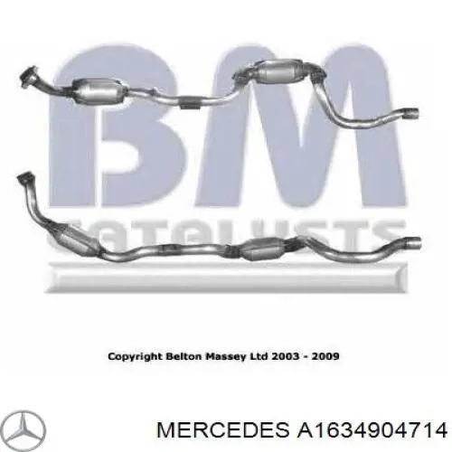 Comprar A1634904714 Mercedes Catalizador