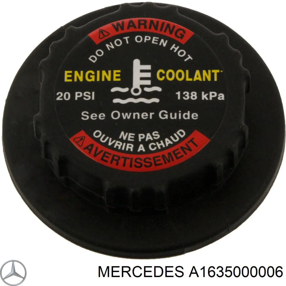 A1635000006 Mercedes tapón, depósito de refrigerante