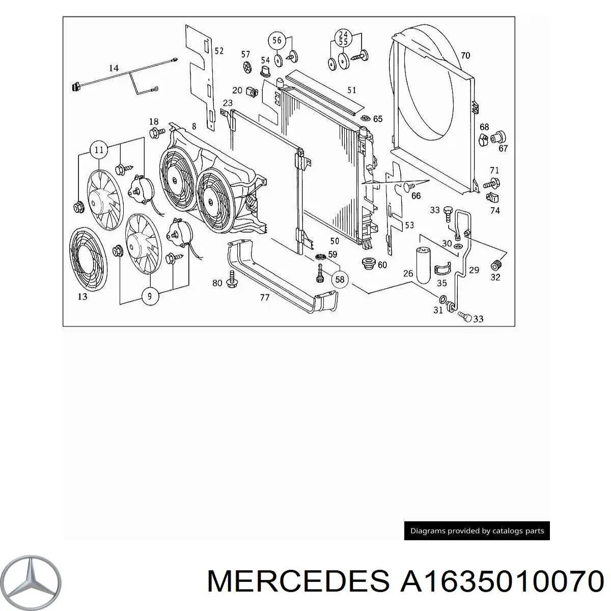 A1635010070 Mercedes 