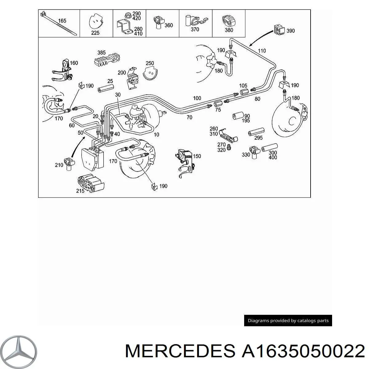  Mercedes A1635050022 precio, desde 4,87 EUR