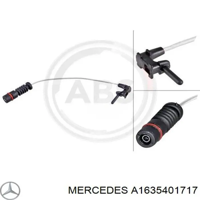 A1635401717 Mercedes contacto de aviso, desgaste de los frenos