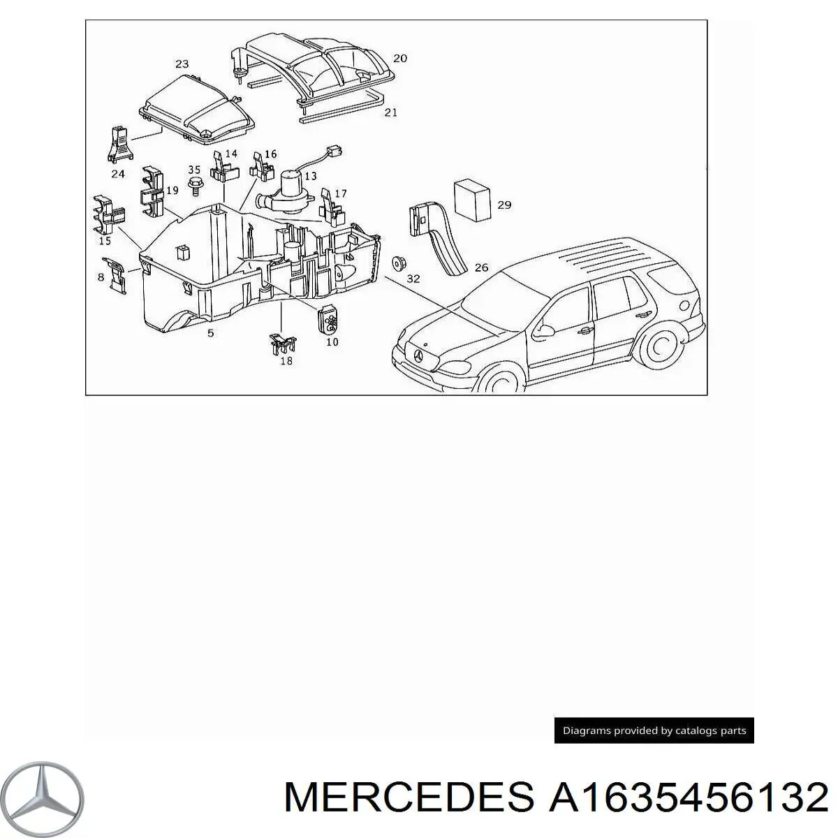 A1635456132 Mercedes módulo de control esp