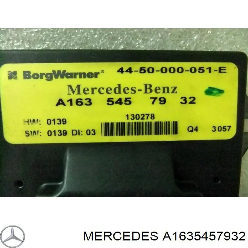 A1635457932 Mercedes módulo de control de caja de transferencia