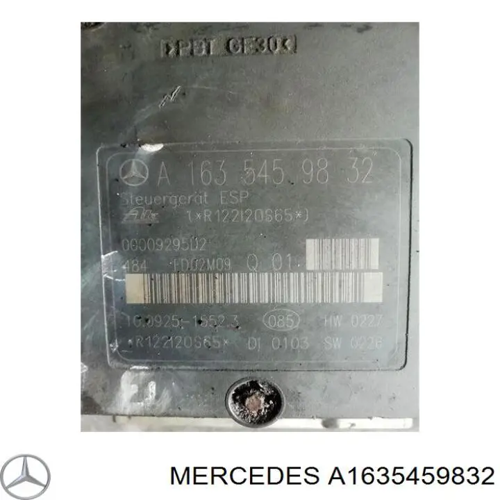 A1635459832 Mercedes Bomba ABS del cilindro maestro de freno