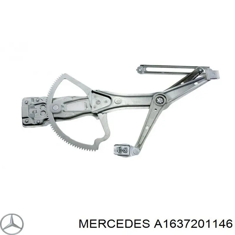 A1637201146 Mercedes mecanismo de elevalunas, puerta delantera izquierda