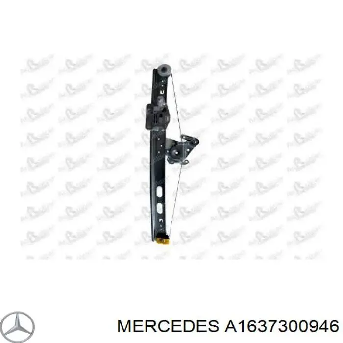 Mecanismo de elevalunas de la puerta trasera izquierda Mercedes A1637300946 precio, desde 46,46 EUR