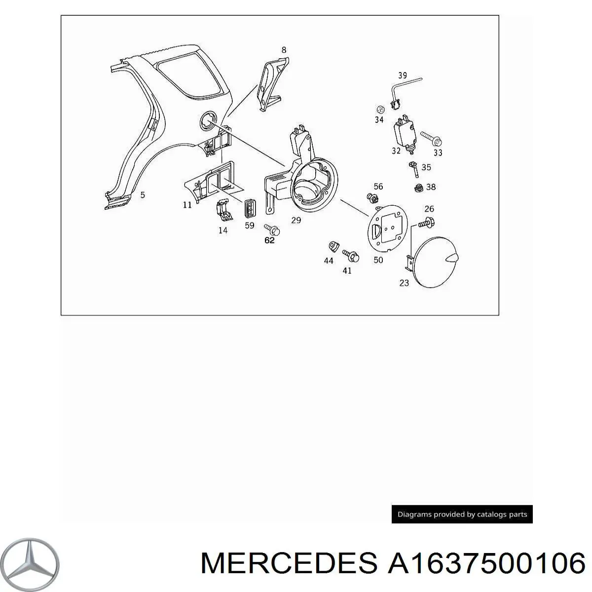 Tapa del depósito de gasolina Mercedes ML/GLE SUV (W163) (1998 - 2005) precio, desde 409,82 EUR