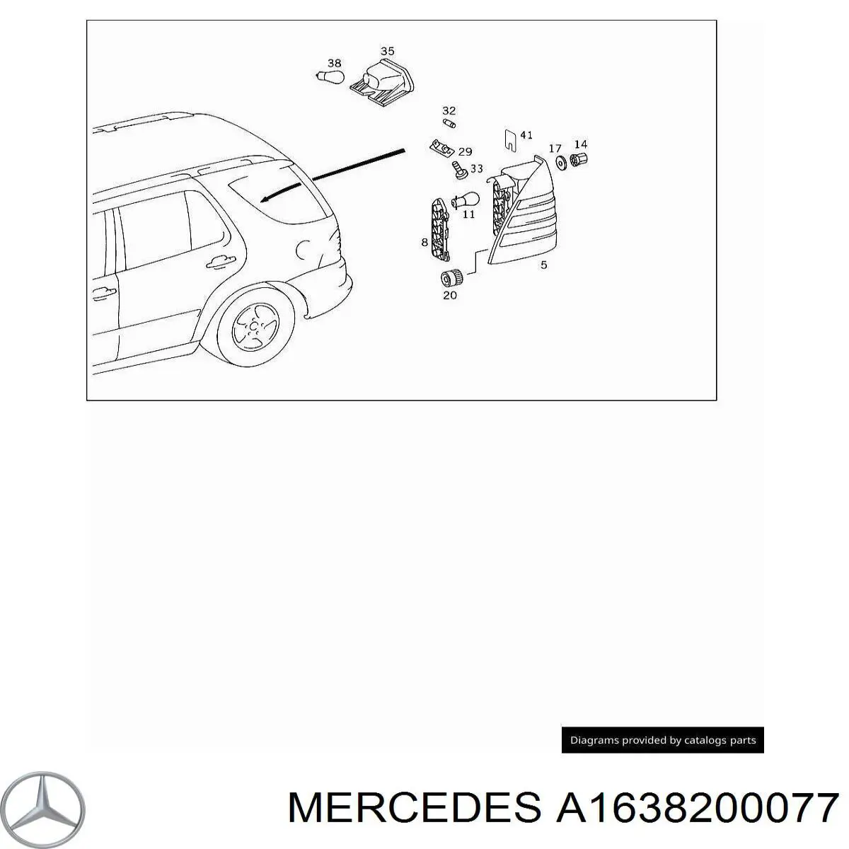  Mercedes 1638200077 precio, desde 47,92 EUR