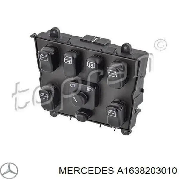 Comprar A1638203010 Mercedes Unidad de control de elevalunas de la consola central