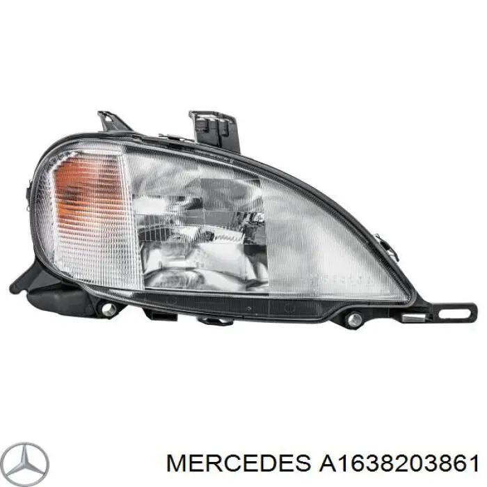 A1638203861 Mercedes faro derecho