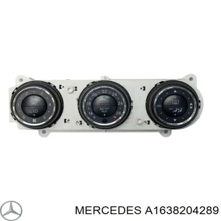 A1638204289 Mercedes unidad de control, calefacción/ventilacion