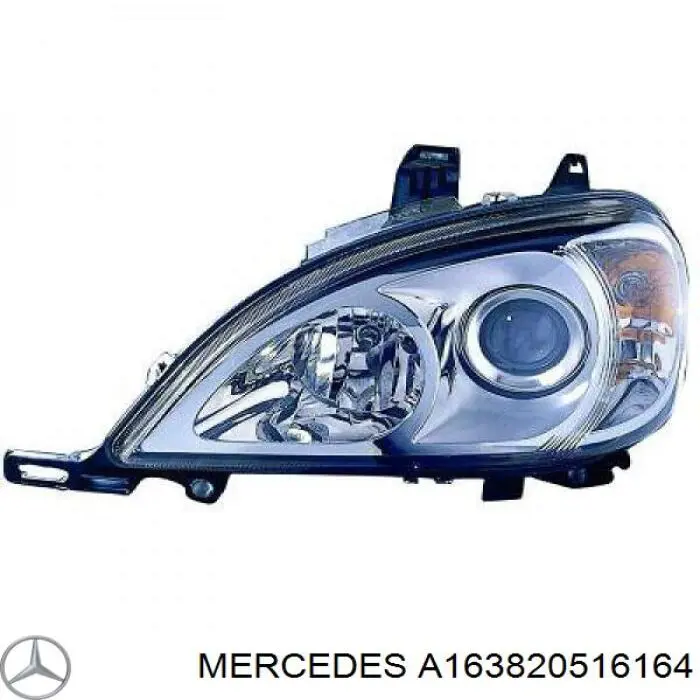 A163820516164 Mercedes faro izquierdo