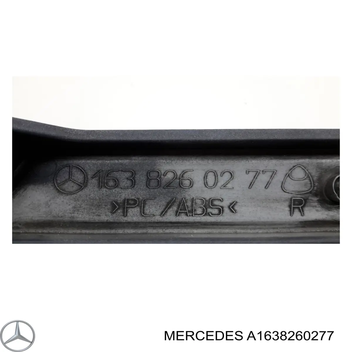 A1638260277 Mercedes listón del faro derecho