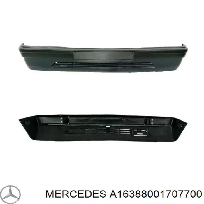 A16388001707700 Mercedes parachoques delantero