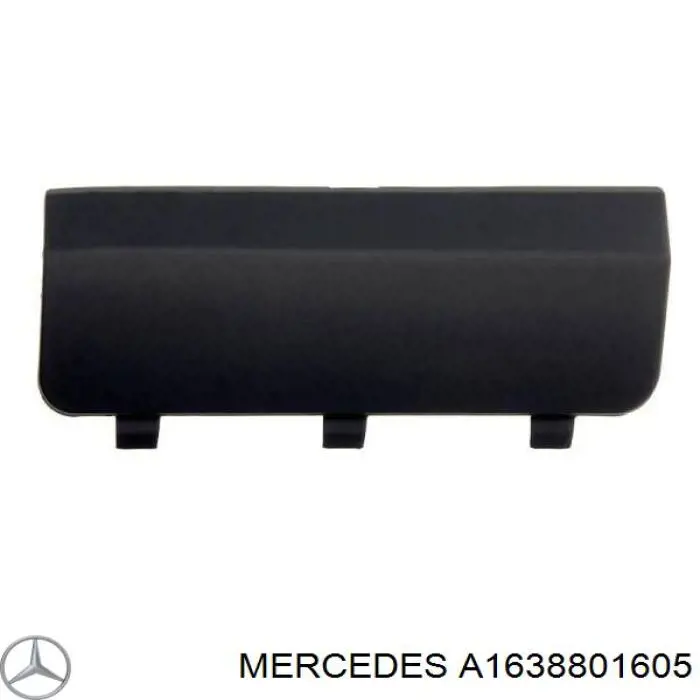 A1638801605 Mercedes cobertura de parachoques, enganche de remolque, trasera