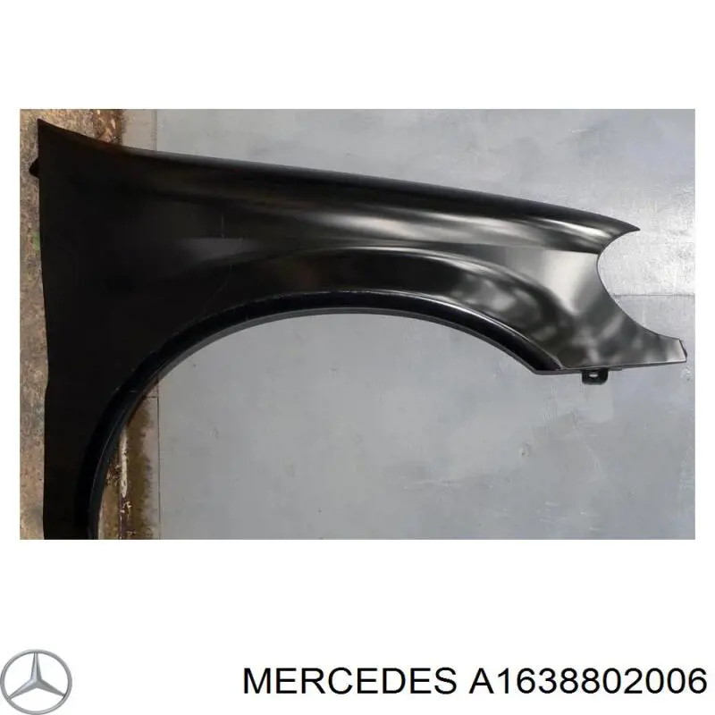 A1638802006 Mercedes guardabarros delantero derecho