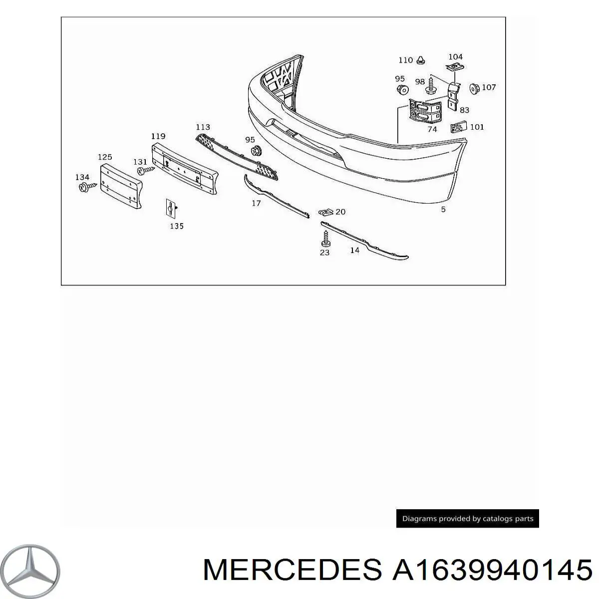  Mercedes A1639940145 precio, desde 4,04 EUR