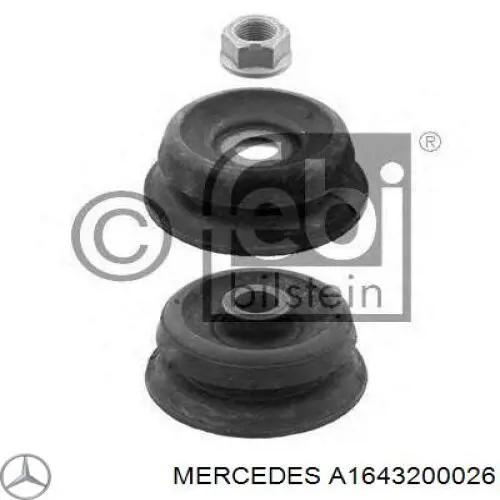 Soporte del amortiguador delantero Mercedes A1643200026 precio, desde 97,68 EUR