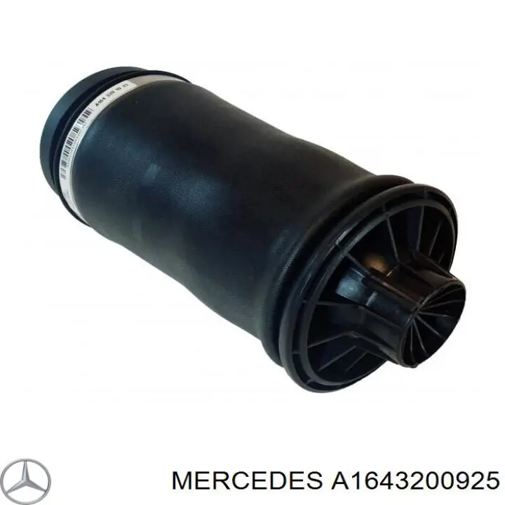 A1643200925 Mercedes muelle neumático, suspensión, eje trasero