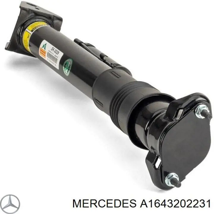 A1643202231 Mercedes amortiguador trasero