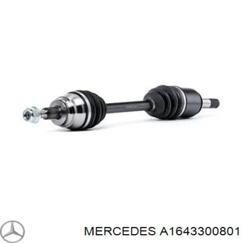 Comprar A1643300801 Mercedes Semieje delantero izquierdo