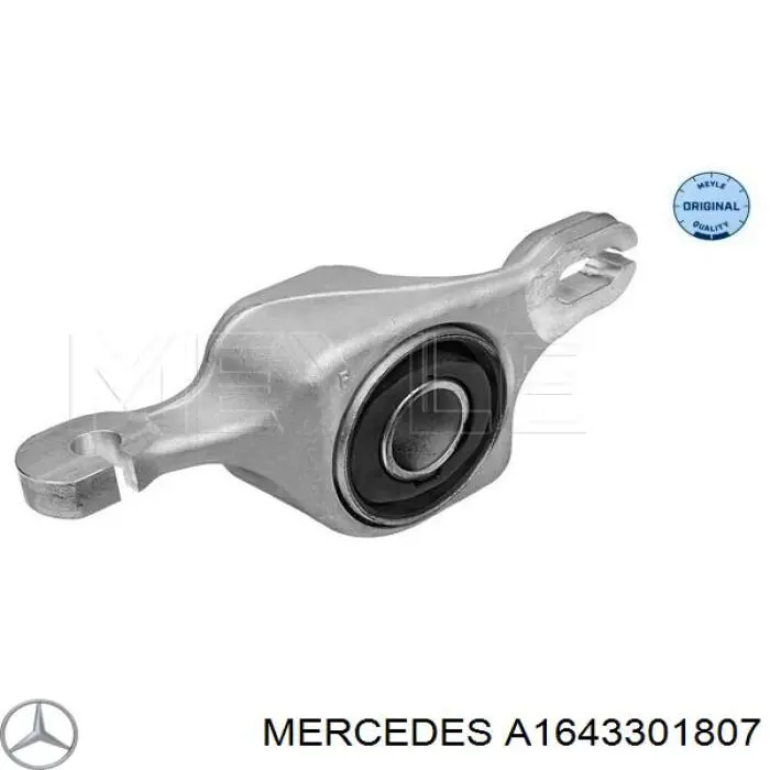 Brazo inferior derecho de la suspensión delantera A1643301807 Mercedes
