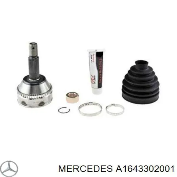 Semieje delantero izquierdo Mercedes A1643302001 precio, desde 130,85 EUR