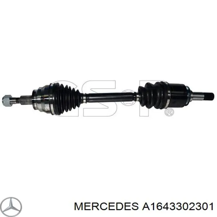 Semieje delantero izquierdo Mercedes A1643302301 precio, desde 112,83 EUR