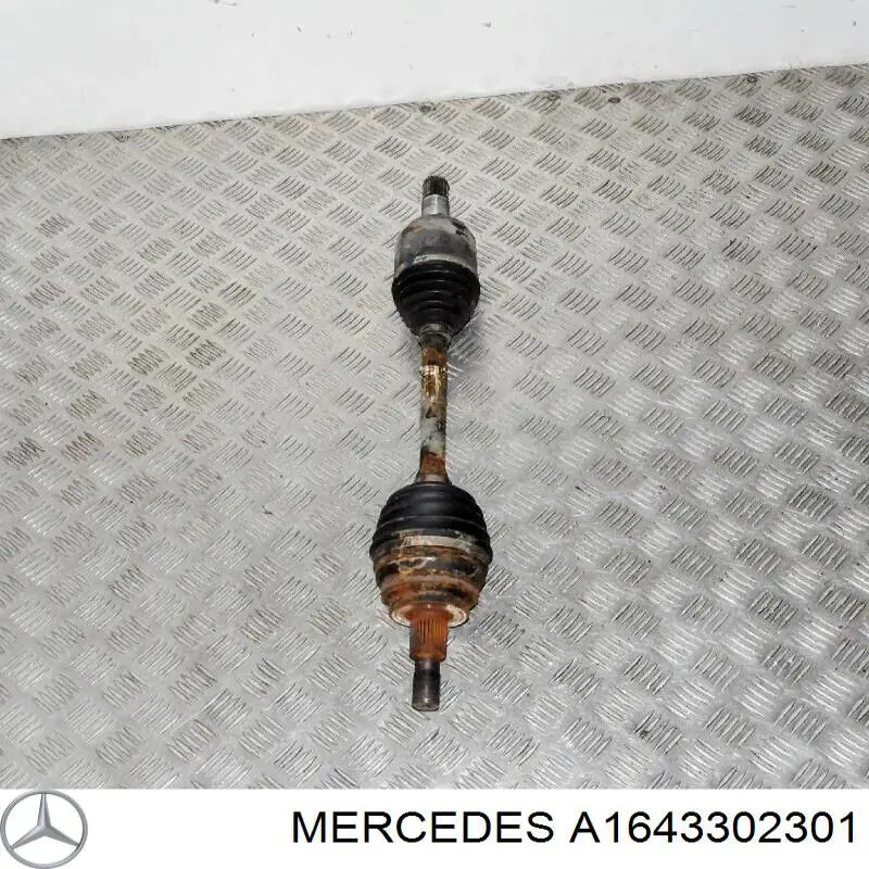 A1643302301 Mercedes árbol de transmisión delantero izquierdo