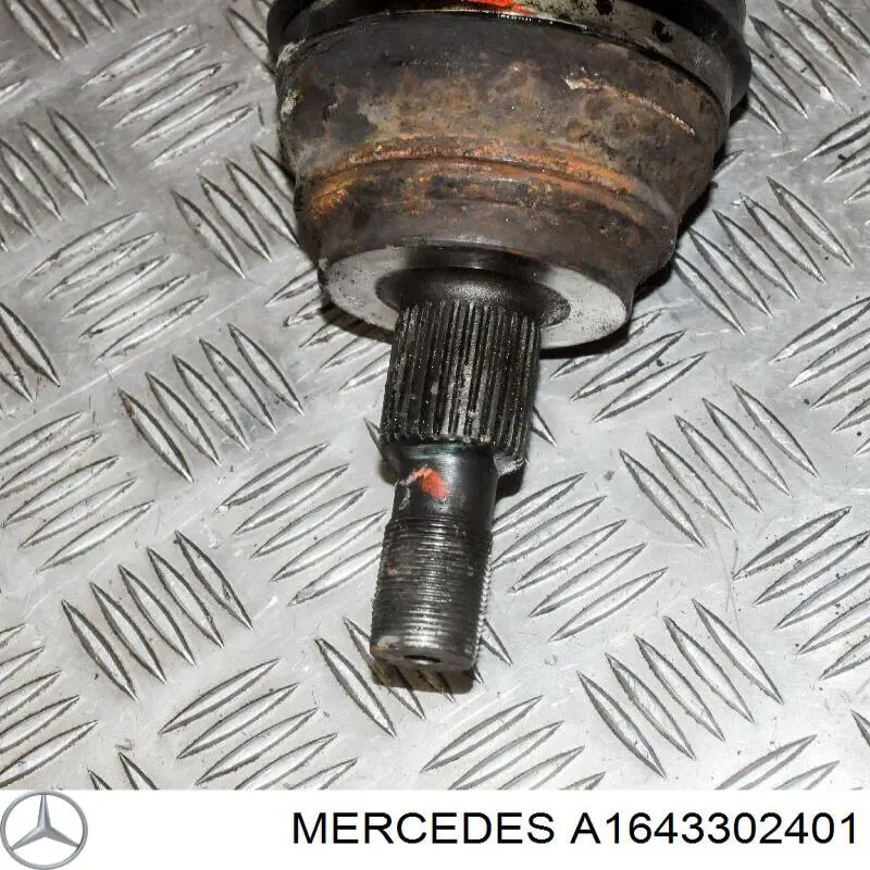 A1643302401 Mercedes árbol de transmisión delantero derecho