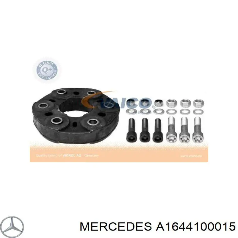 A1644100015 Mercedes acoplamiento elástico del cardán