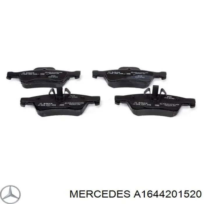 Pastillas traseras de freno Mercedes A1644201520 precio, desde 34,08 EUR