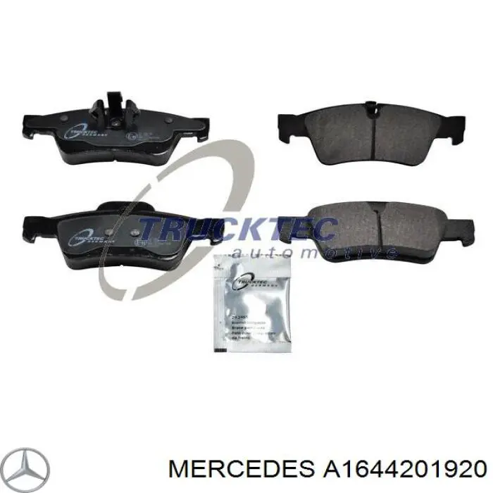 Pastillas traseras Mercedes A1644201920
