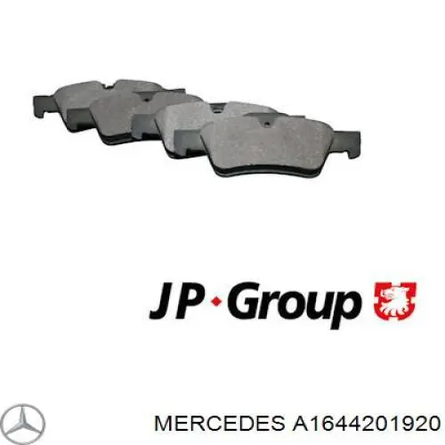 Pastillas traseras de freno Mercedes A1644201920 precio, desde 27,30 EUR